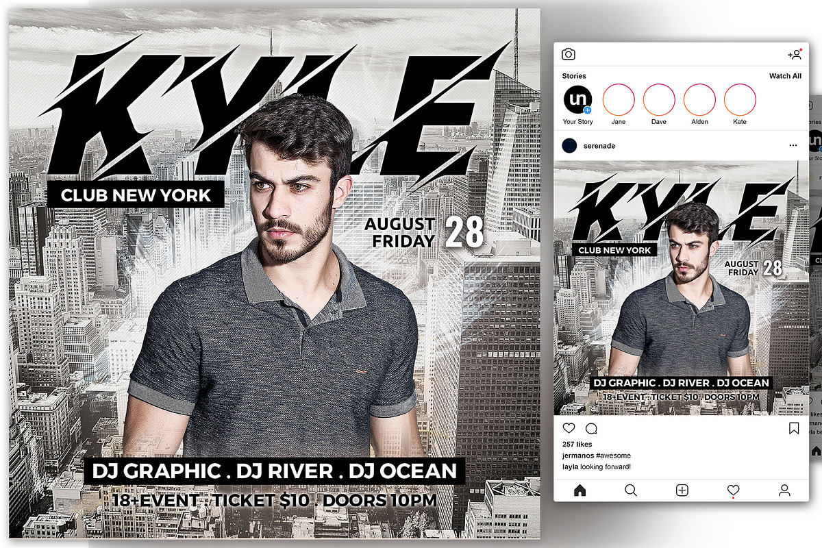 City DJ Flyer in Flyer Templates - product preview 8