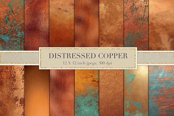Distressed copper textures
