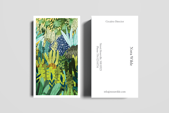 Wild Jungle II Business Card Templat in Business Card Templates - product preview 1