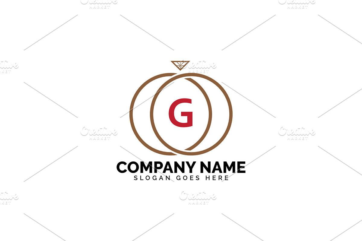 g letter ring diamond logo in Logo Templates - product preview 8