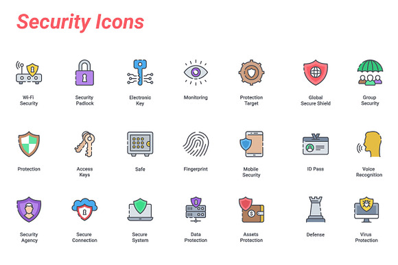 Security in Military Icons - product preview 1