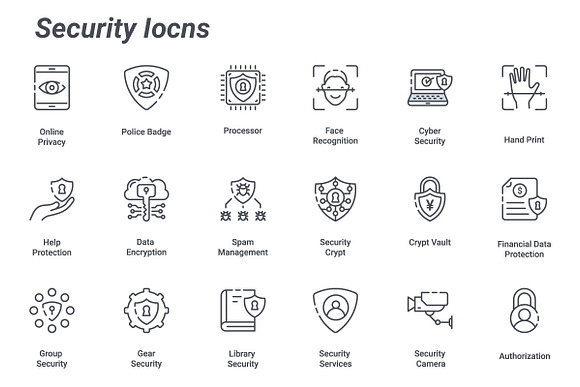 Security in Military Icons - product preview 3