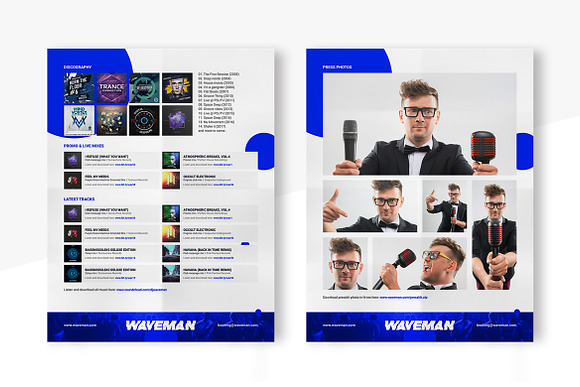 Press Kit / Resume for MC, Host, DJ in Resume Templates - product preview 2