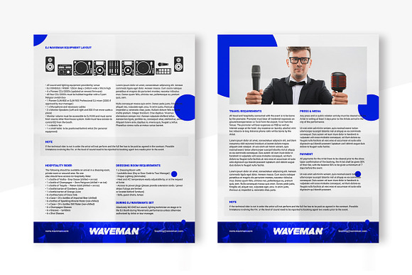 Press Kit / Resume for MC, Host, DJ in Resume Templates - product preview 3