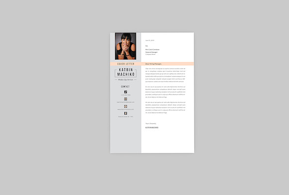 Make up Artist Resume Designer in Resume Templates - product preview 1