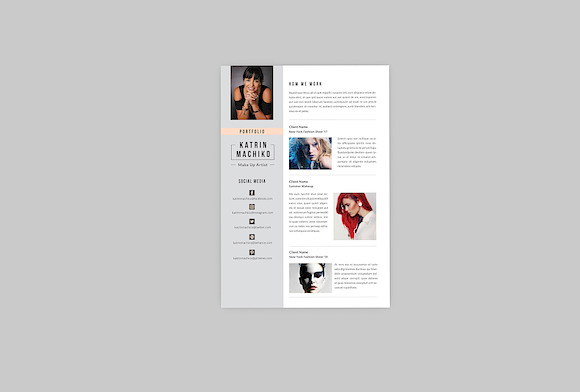 Make up Artist Resume Designer in Resume Templates - product preview 3
