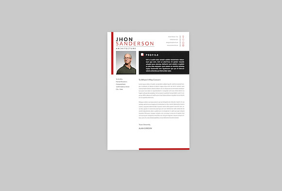 Architecture Resume Designer in Resume Templates - product preview 1