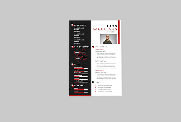 Architecture Resume Designer in Resume Templates - product preview 2