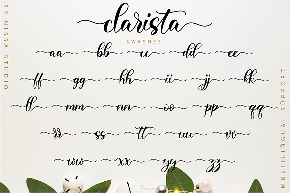 Clarista Script in Script Fonts - product preview 11