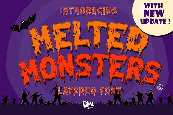 Melted Monster - Halloween Pack in Display Fonts - product preview 4