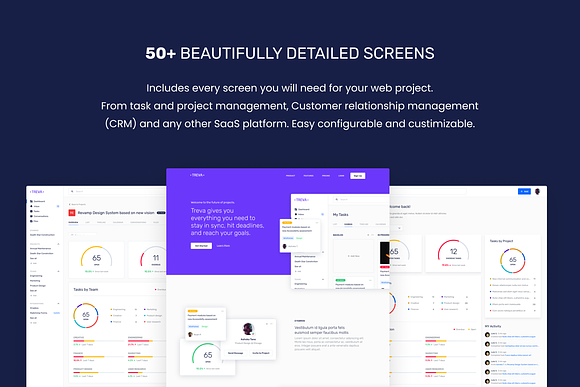 TREVA UI Kit & Design System in UI Kits and Libraries - product preview 3