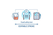 Food service safety test icon