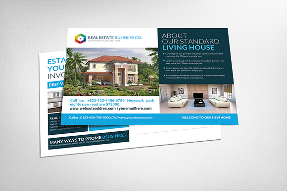 Multipurpose Business Postcards in Postcard Templates - product preview 4