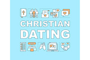 Christian dating concepts banner