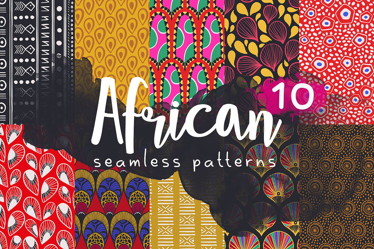 African Seamless Patterns Pack in Patterns - product preview 8