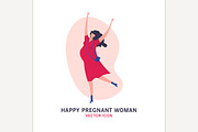 Happy Pregnan Woman