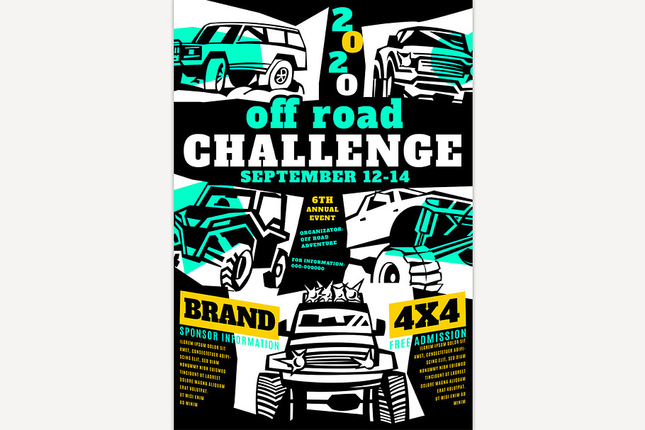 Off Road Poster in Illustrations - product preview 8
