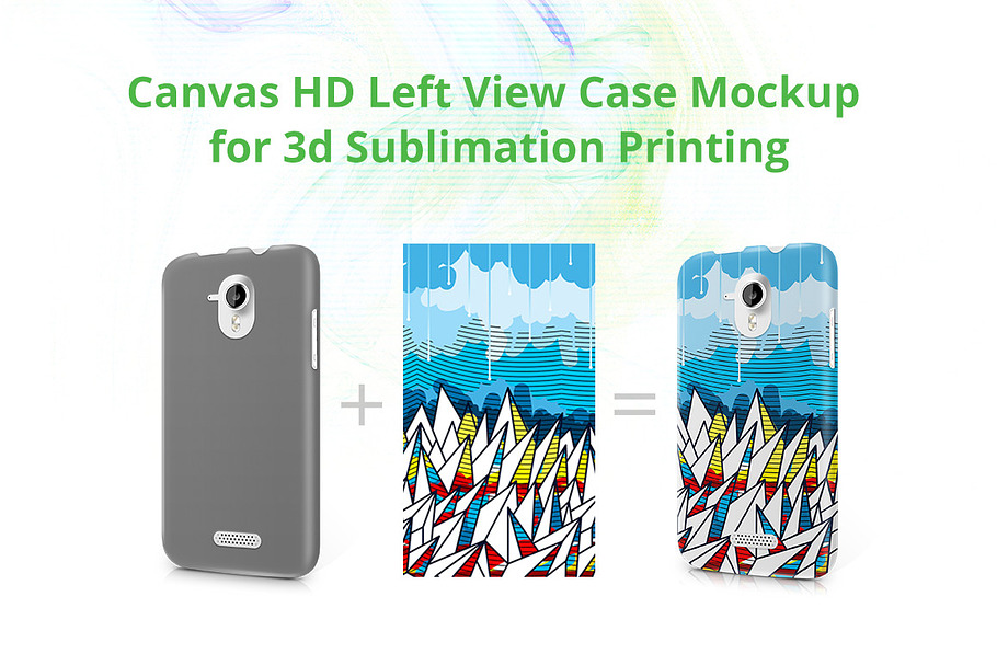 Canvas HD 3d Case Design Mock-up in Product Mockups - product preview 8