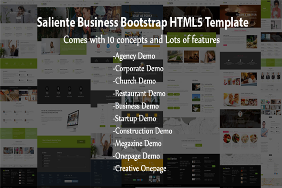 Saliente - Business Bootstrap HTML5 in Bootstrap Themes - product preview 8
