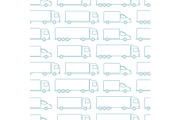 Delivery truck seamless pattern