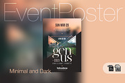Minimal Dark Event Poster