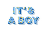 Its a boy baby shower text