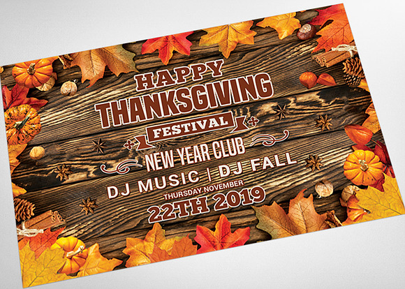 Thanksgiving Flyer in Flyer Templates - product preview 3
