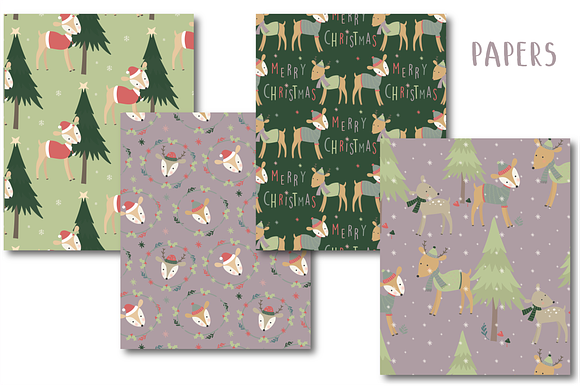 Merry Christmas Deer paper in Patterns - product preview 1