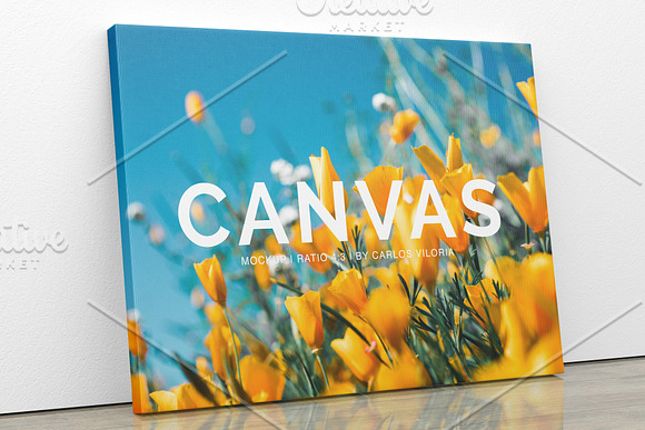 Landscape Canvas Ratio 4x3 Mockup 01 in Print Mockups - product preview 1
