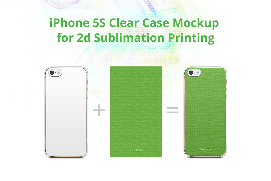 iPhone 5S 2D Clear Case Mock-up in Product Mockups - product preview 8