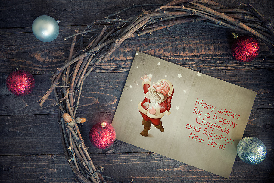 Christmas greeting card - n° 3 in Card Templates - product preview 8