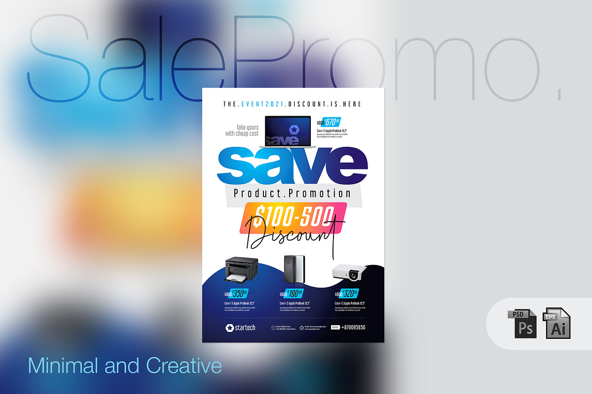 Product Promotion Sale Flyer in Flyer Templates - product preview 8