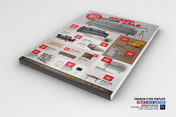 Furniture Sales Multipurpose Flyer in Flyer Templates - product preview 1