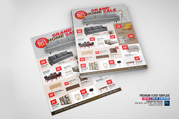 Furniture Sales Multipurpose Flyer in Flyer Templates - product preview 3