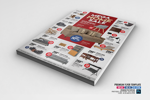 Furniture and Season Sale Flyer in Flyer Templates - product preview 1