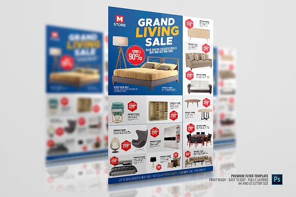 Home and Multipurpose Sales Flyer in Flyer Templates - product preview 2