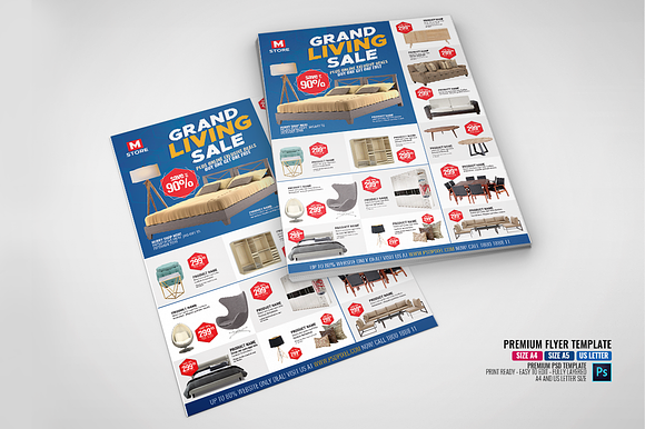 Home and Multipurpose Sales Flyer in Flyer Templates - product preview 3