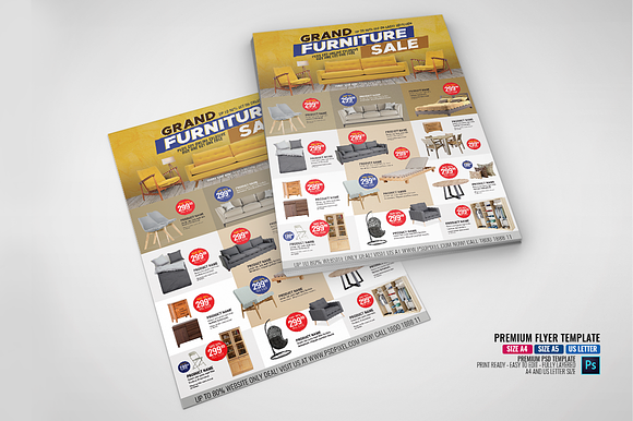 Home Furnishing Multipurpose Sale in Flyer Templates - product preview 3
