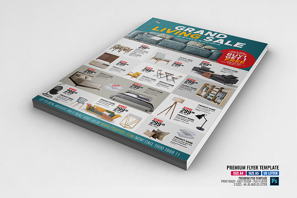 Furniture Multipurpose Promo Flyer in Flyer Templates - product preview 1