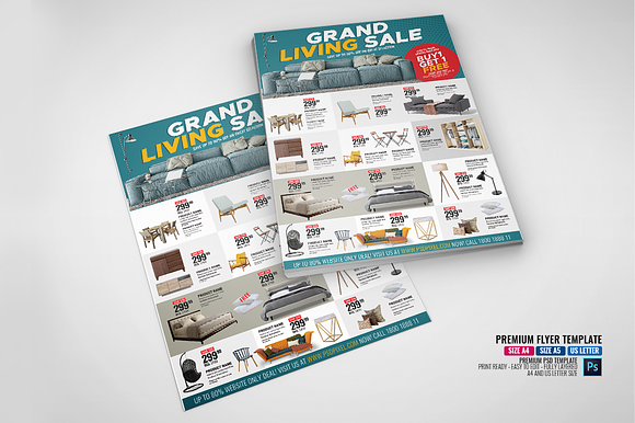 Furniture Multipurpose Promo Flyer in Flyer Templates - product preview 3