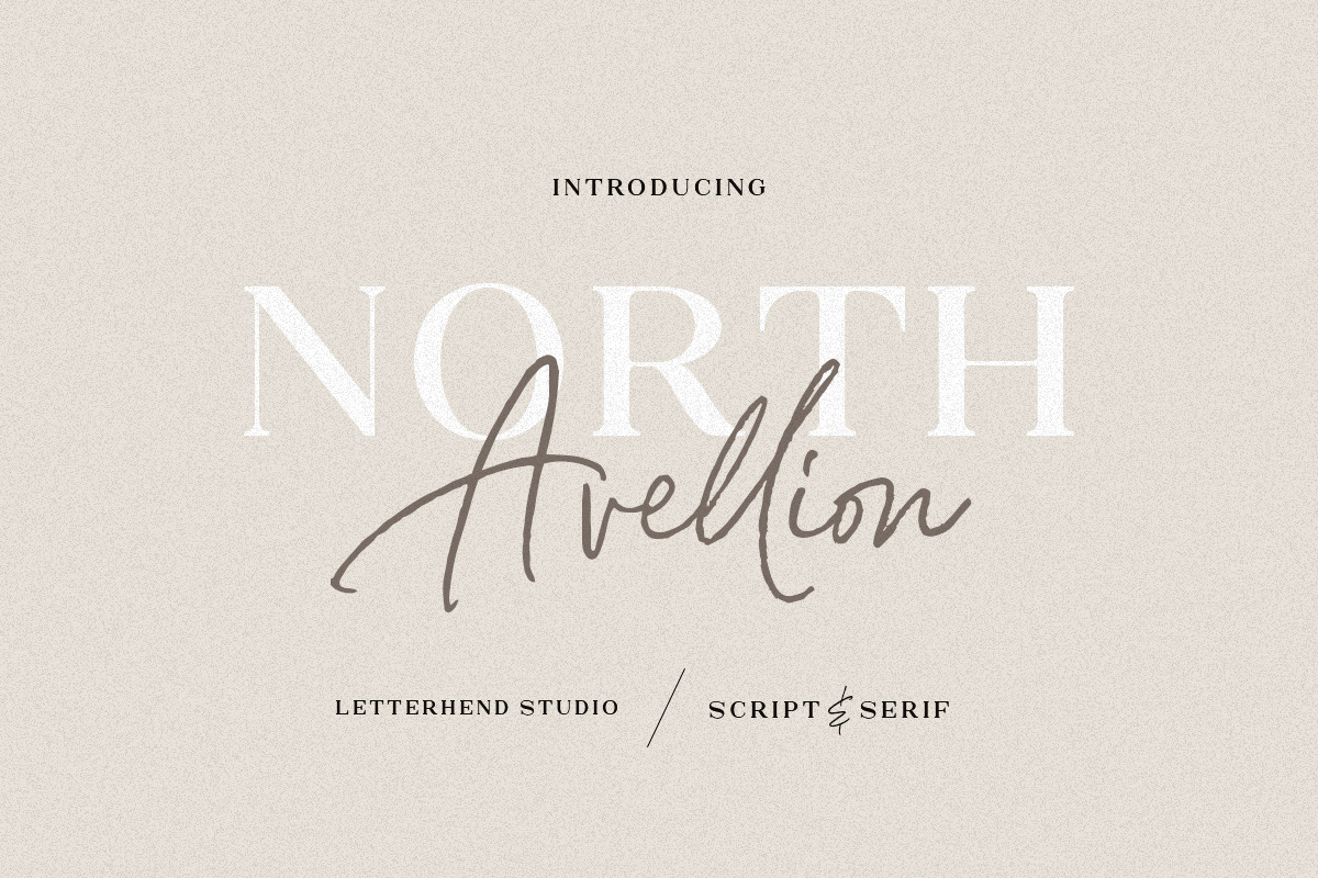 North Avellion - Script & Serif Duo in Display Fonts - product preview 8