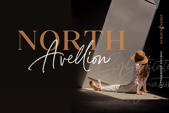 North Avellion - Script & Serif Duo in Display Fonts - product preview 2
