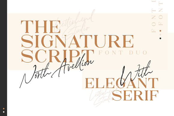 North Avellion - Script & Serif Duo in Display Fonts - product preview 3