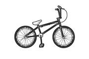 BMX bike sport bicycle sketch vector
