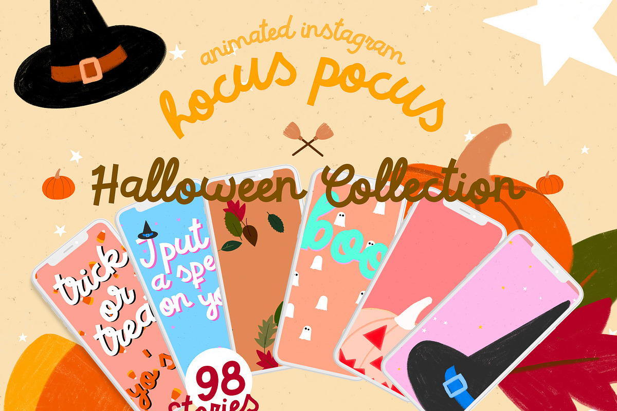 animated Halloween Instagram Stories in Instagram Templates - product preview 8