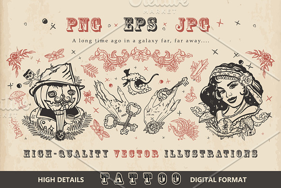 Halloween tattoo in Graphics - product preview 2