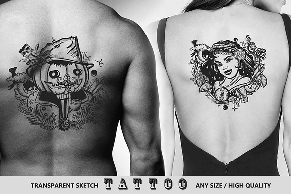 Halloween tattoo in Graphics - product preview 7