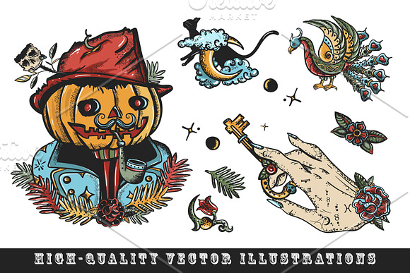 Halloween tattoo in Graphics - product preview 8