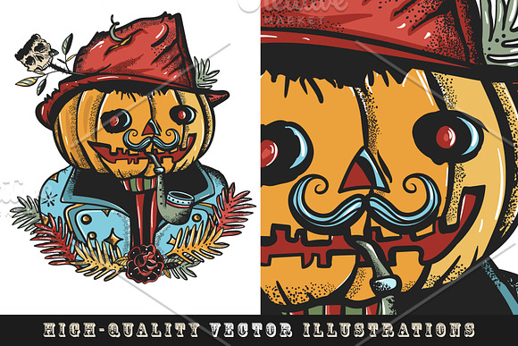 Halloween tattoo in Graphics - product preview 10
