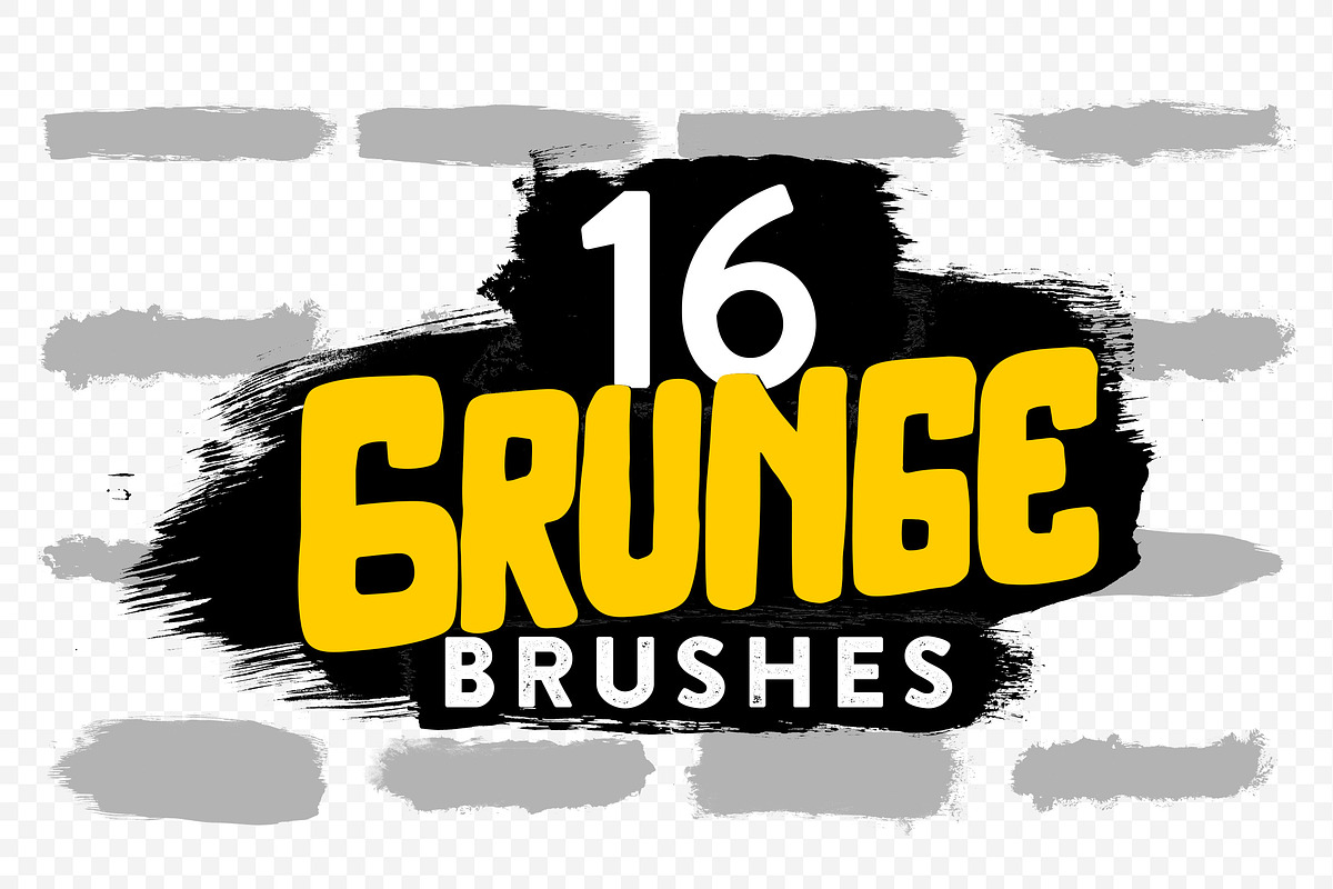 16 Grunge Photoshop Brushes & PNG in Add-Ons - product preview 8
